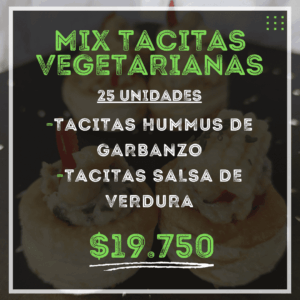 Mix Tacitas Vegetarianas (25 Un)