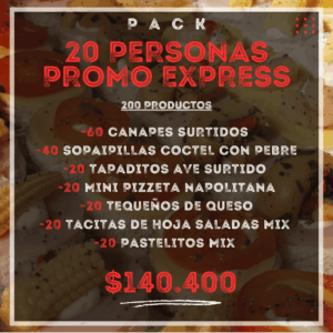 Pack 20 personas Promo Express