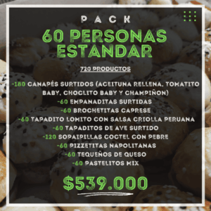 Pack 60 personas Estandar