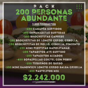 Pack 200 Personas Abundante