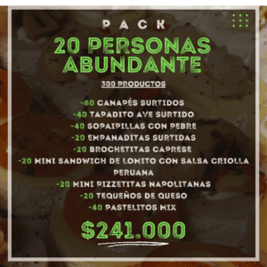 Pack 20 Personas Abundante