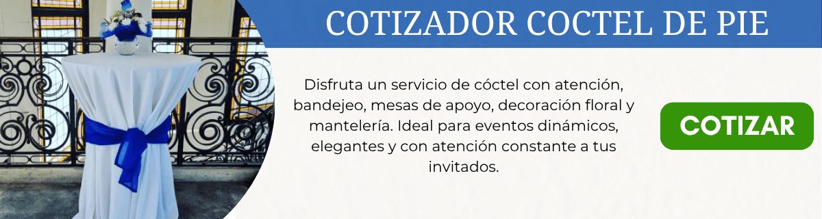 Cóctel de pie a domicilio