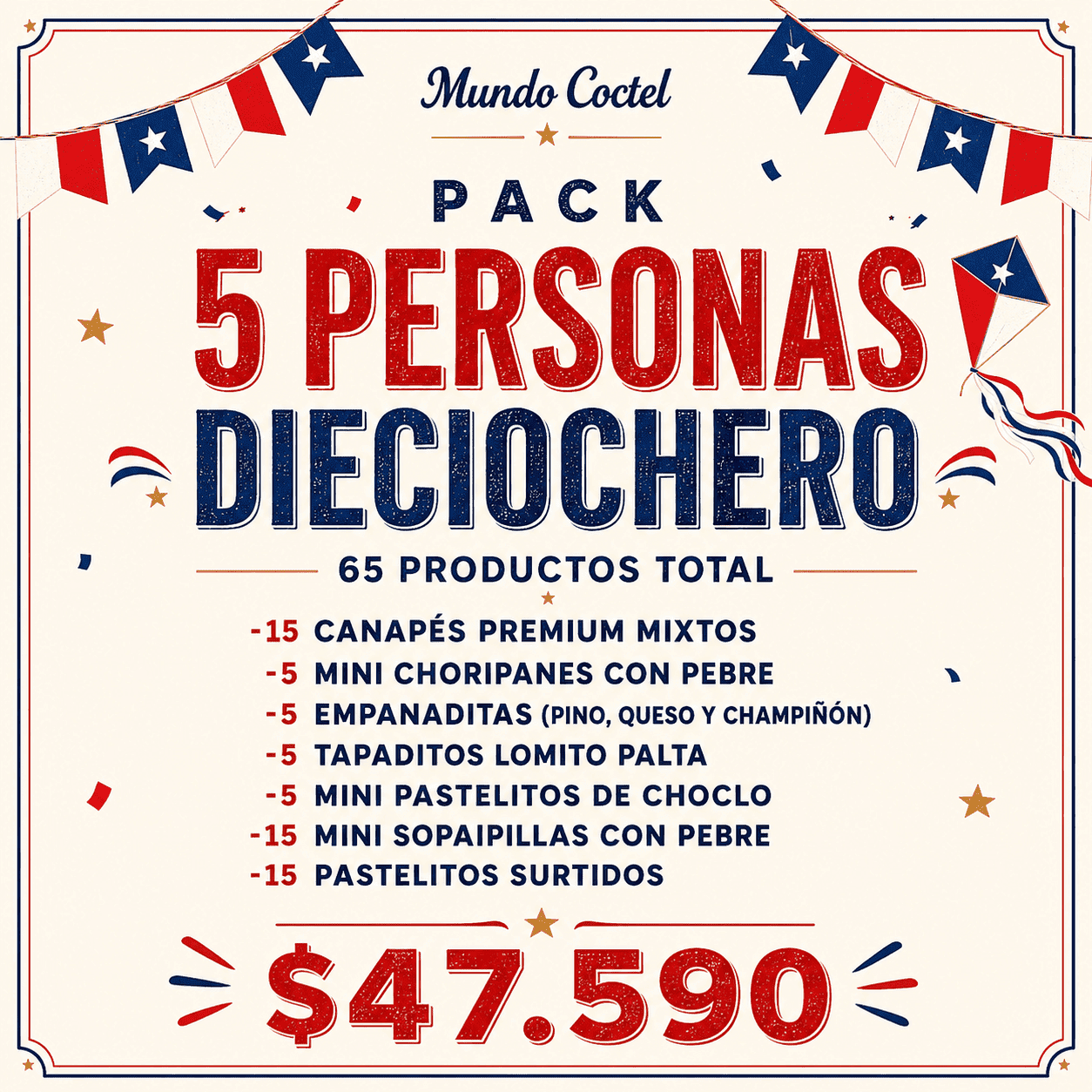 Coctel Dieciochero 5 Personas