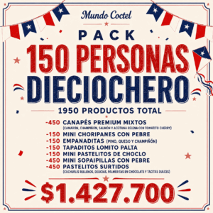 Pack 150 Personas Dieciochero