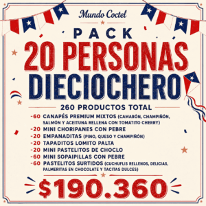 Pack 20 Personas Dieciochero