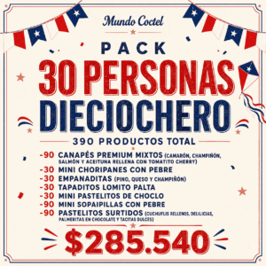 Pack 30 Personas Dieciochero