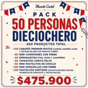 Pack 50 Personas Dieciochero