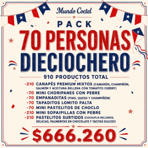 Pack 70 Personas Dieciochero