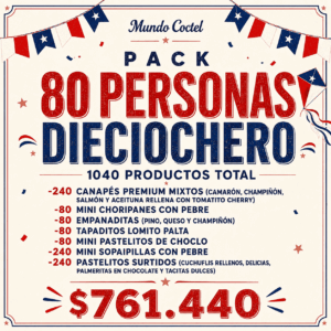 Pack 80 Personas Dieciochero