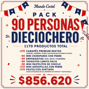 Pack 90 Personas Dieciochero