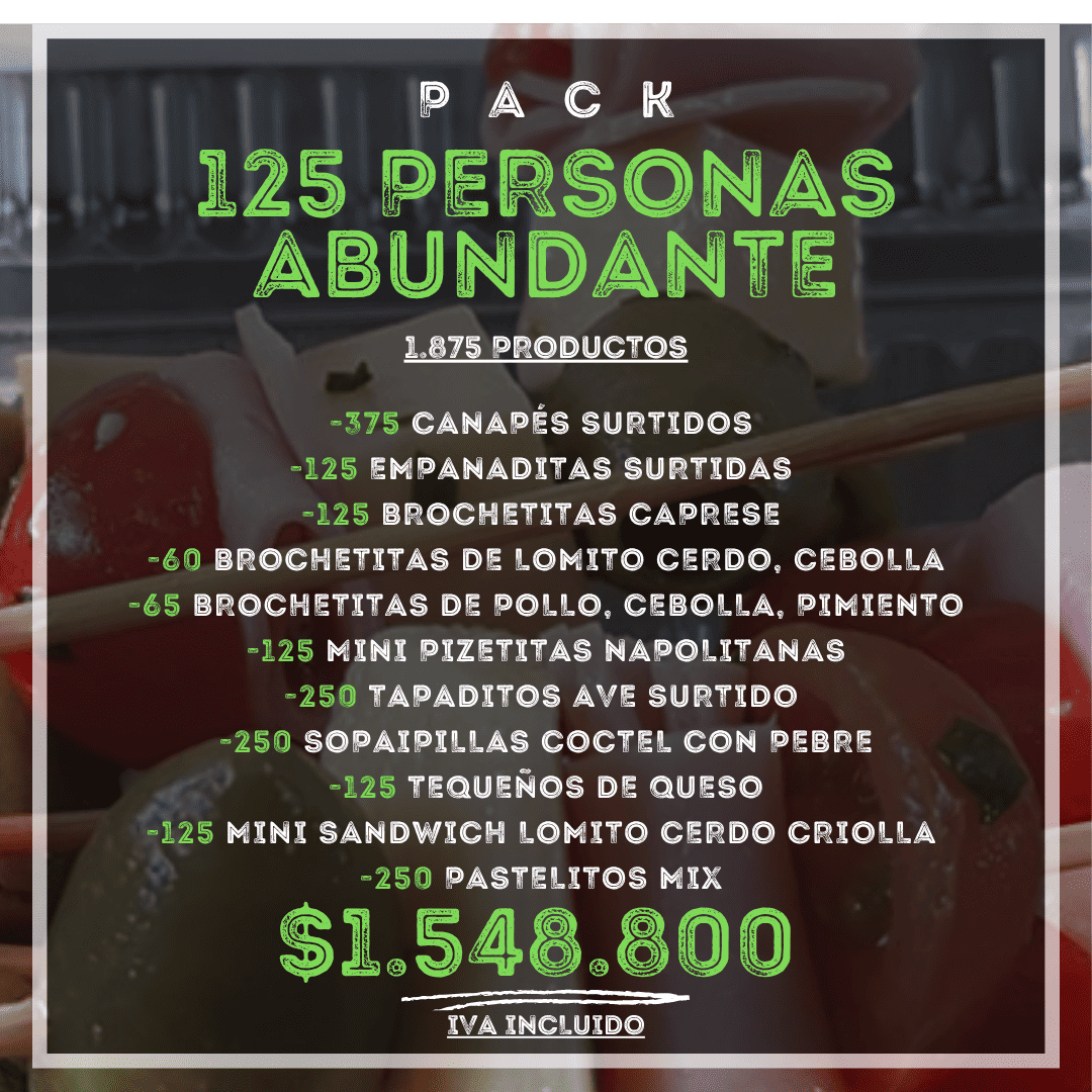 Pack 125 Personas Abundante