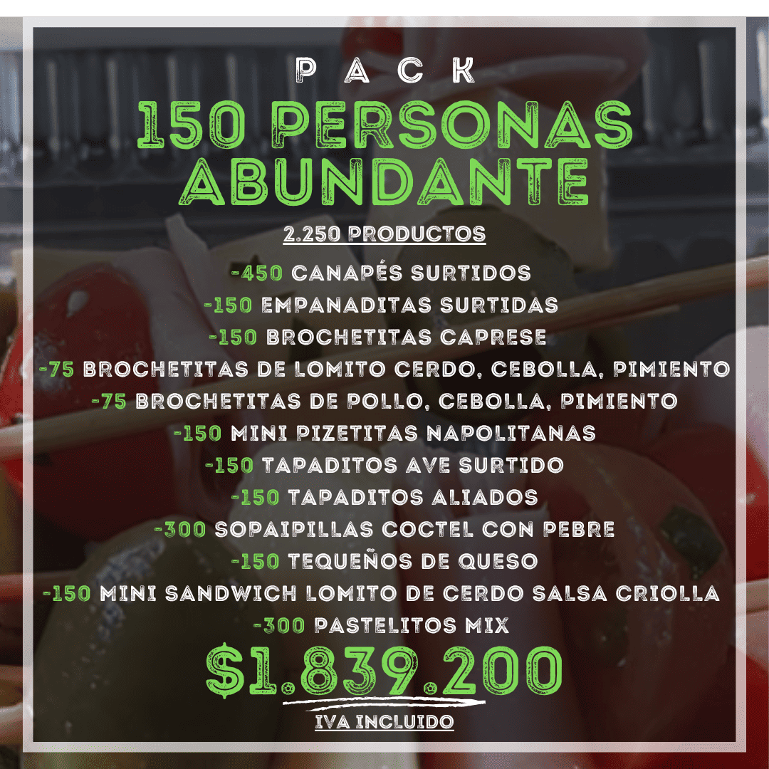 Pack 150 Personas Abundante