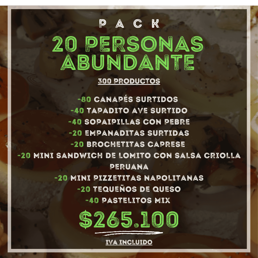 Pack 20 Personas Abundante