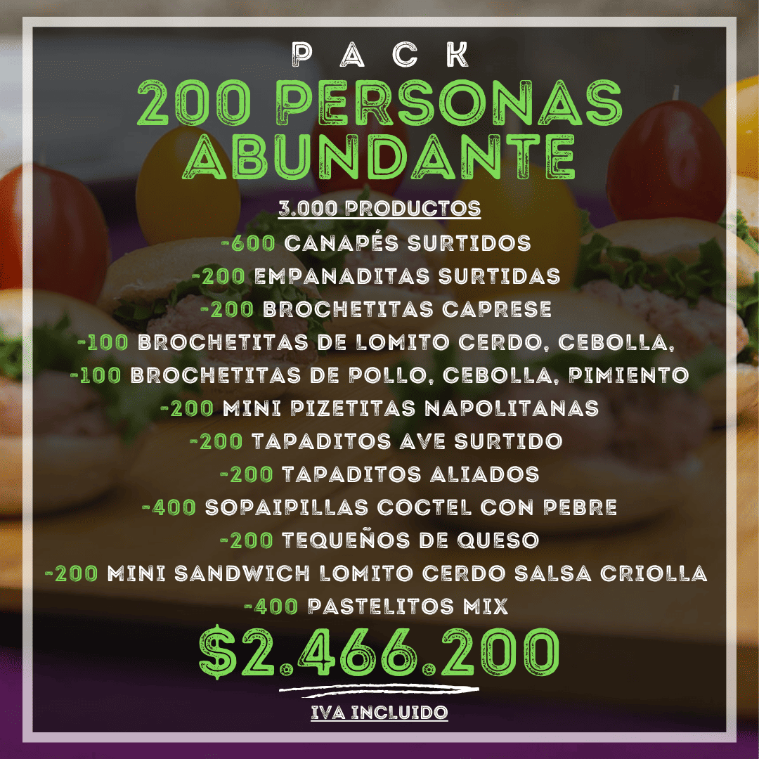 Pack 200 Personas Abundante