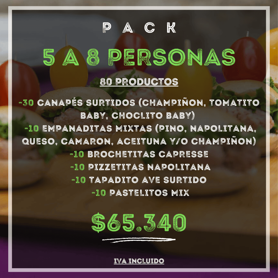 Mini Coctel 5 A 8 personas