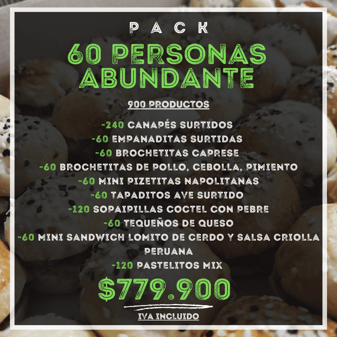 Pack 60 Personas Abundante