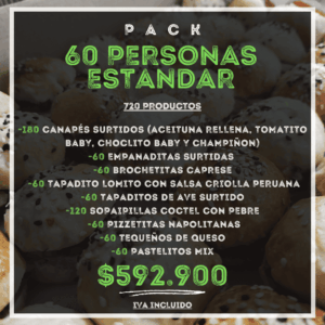 Pack 60 personas Estandar
