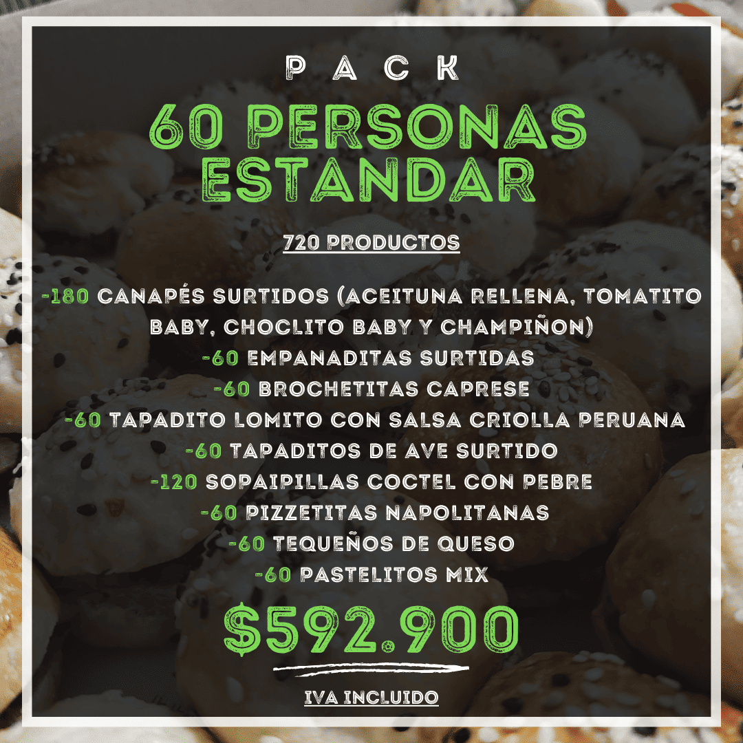 Pack 60 personas Estandar