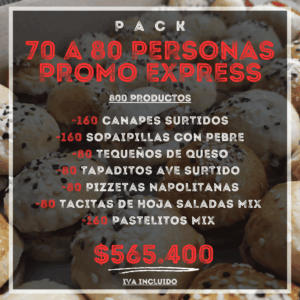 Pack 70 a 80 Personas Promo Express