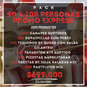 Pack 90 a 100 Personas Promo Express