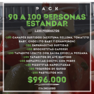 Pack 90 a 100 Personas Estandar