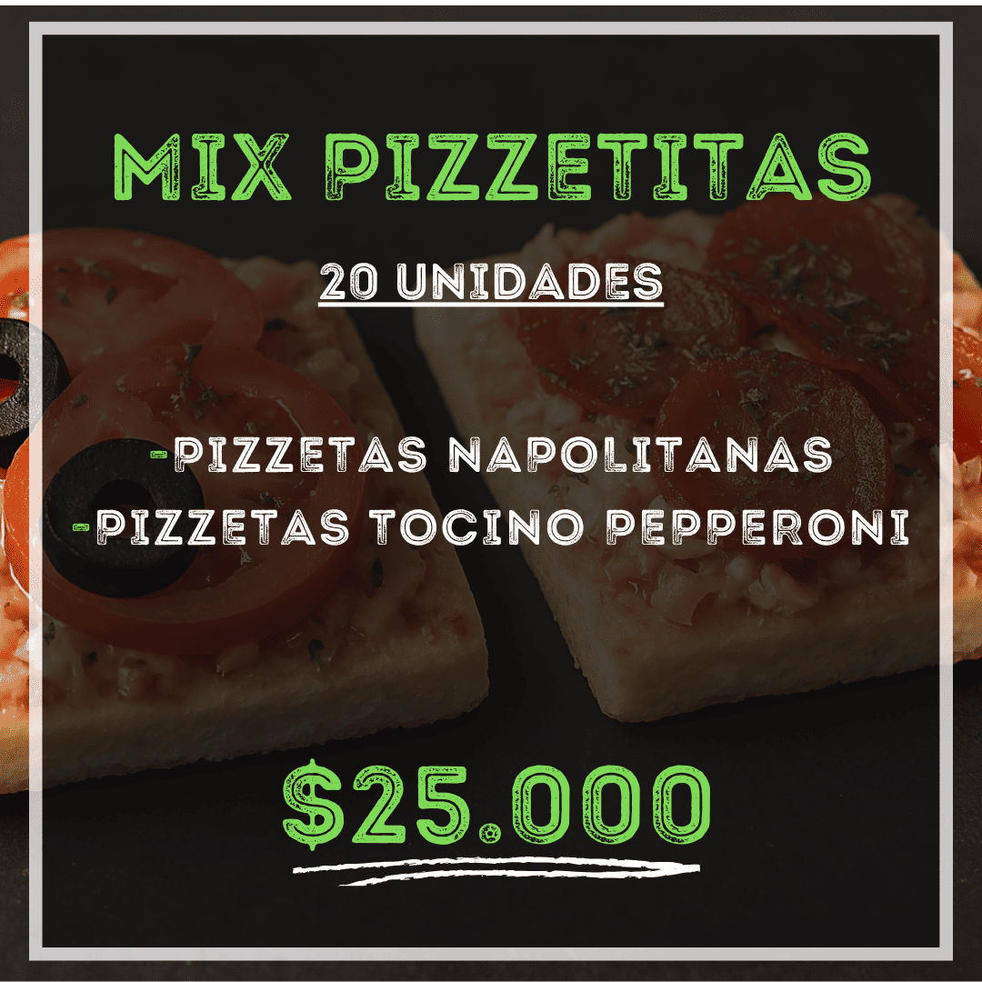 Mix Mini Pizzetas (20 Un)
