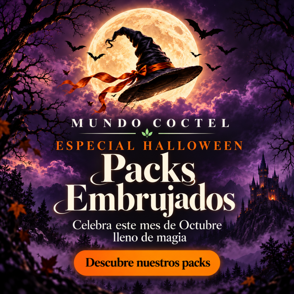 Mundo Cóctel: Packs Embrujados, especial Halloween. Celebra este mes de Octubre lleno de magia. Descubre nuestros packs.